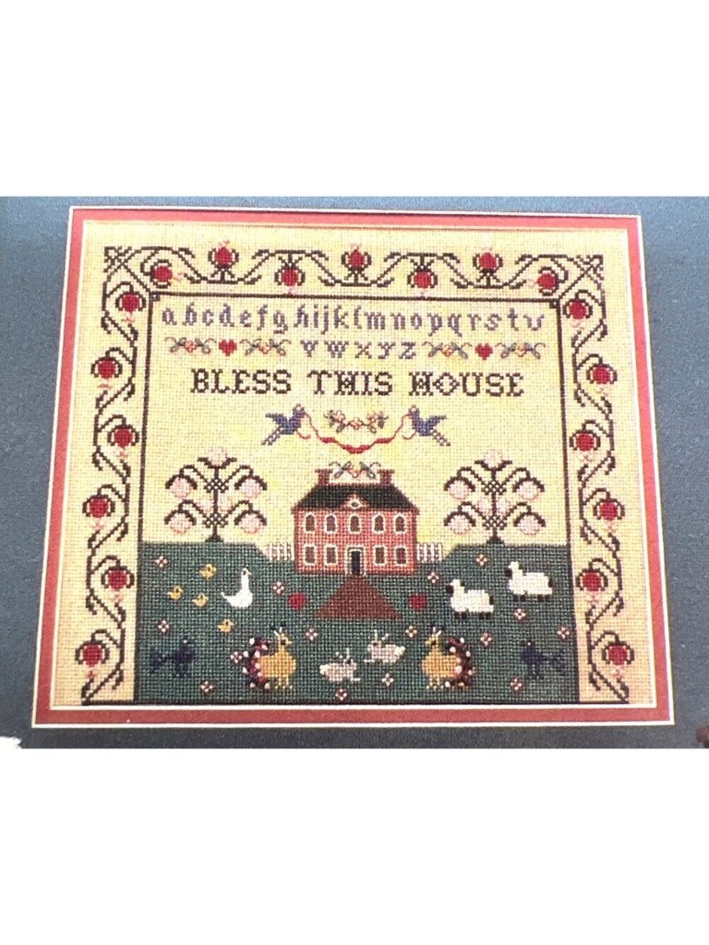 Bless This House Sampler Cross-Stitch Pattern Margaret Margaret Includes Fabric